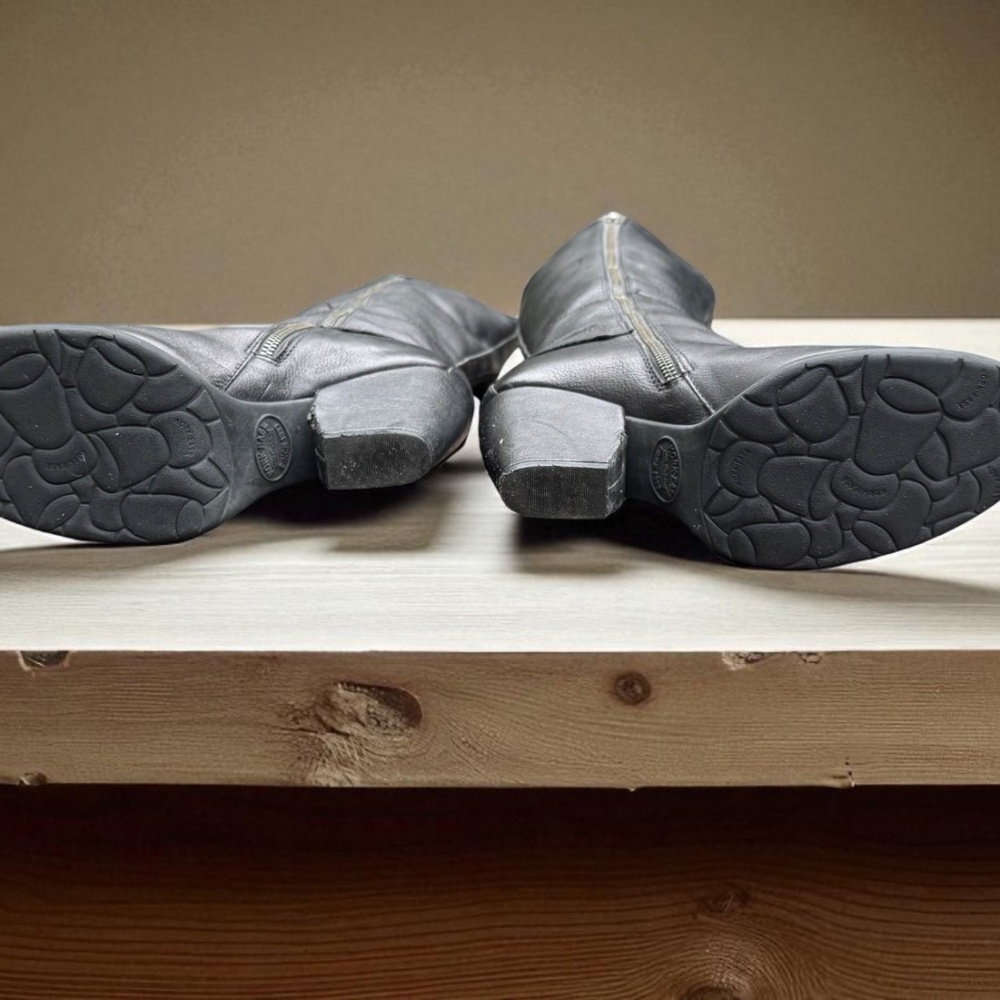 Kork Ease Olsen Harness Black Leather Knee High Boots Size 8.5 - Picture 8 of 9